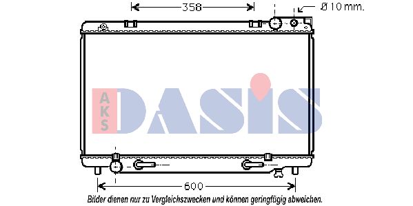 AKS DASIS radiatorius, variklio aušinimas 210490N